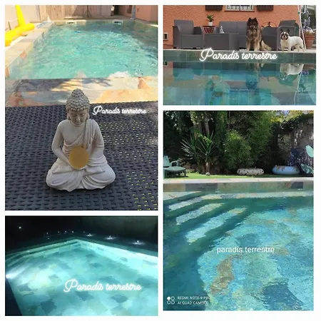 Paradis Terrestre Sud De La France, Avec Sa Piscine Bali Privee, Clim, Jardin, Animaux Admis,5 Mn Autoroute Apartment Toulouges